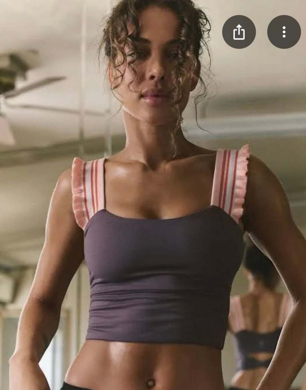 FP Movement Free People Time Out Tank Crop Top Size M